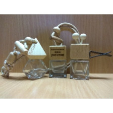 Флаконы с деревянной крышкой для автопарфюма