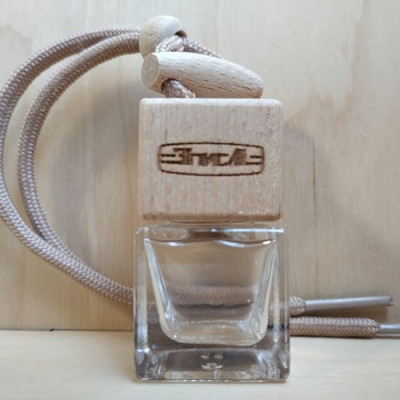 Стеклянный флакон с деревянной крышкой для автомобильного ароматизатора с логотипом ЗИЛ